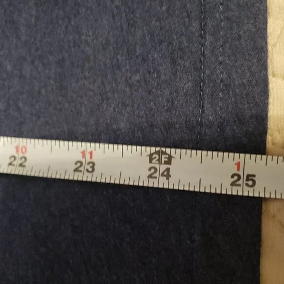 Faded Glory Long Sleeve V-Neck layering tee - Heather Blue Size LG - Picture 7 of 8